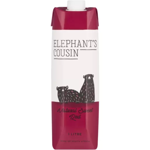 Elephant's Cousin Natural Sweet Red Wine Box 1L