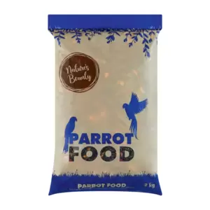 Give your parrot a gourmet meal by feeding them this enticing blend of quality ingredients. This nutritious blend features striped sunflower, oats, yellow maize, parrot biscuits and unshelled peanuts.