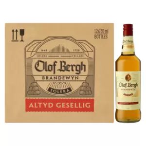 Celebrate tradition and youthful energy with Olof Bergh Solera Brandy. This South African brandy offers inviting depth, with a fragrant, captivating aroma. The light, structured palate unfolds with layered, nuanced flavours, leading to a graceful, lingering finish that leaves a memorable impression.