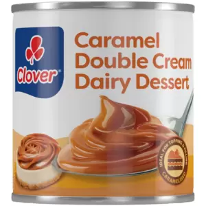Clover Caramel Double Cream Dairy Dessert is a rich, creamy treat with a luscious caramel fudge flavour. Its decadent texture and caramelised taste make it perfect for enjoying straight from the can or enhancing desserts.