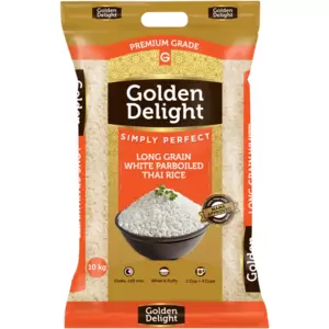 Explore the vibrant flavours of Thai cuisine complemented with this traditional long-grain white parboiled Thai rice. For a twist, use it to make a sticky rice pudding or serve it alongside spicy, saucy dishes.