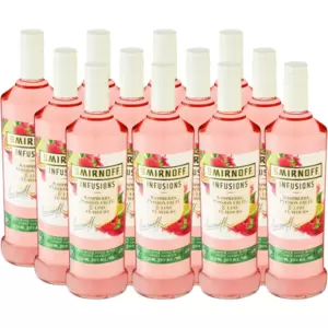 Smirnoff Infusions Raspberry, Passion Fruit & Lime Flavours Spirit Aperitif is a vibrant blend of spirits infused with refreshing raspberry, passion fruit and lime flavours. Ideal for cocktails, its fruity and zesty notes offer a versatile and refreshing taste experience. Perfect for summer days, it can be enjoyed over ice or mixed into creative cocktails.