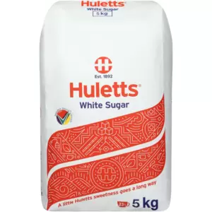 Huletts White Sugar is a finely granulated sugar ideal for various culinary uses. It dissolves quickly in beverages and is perfect for baking, cooking and preserving.
