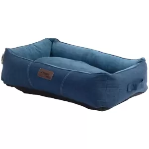 Rogz Medium Blue Lounge Walled Rectangular Bed