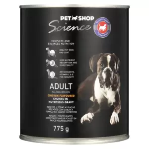 A complete, balanced and flavourful nutritional meal for adult dogs.