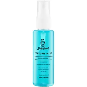 SugaCoat Bubblegum Perfume Mist for Dogs & Cats offers a playful bubblegum scent for pets. Designed for both dogs and cats, this pet-friendly mist provides a gentle fragrance suitable for regular use.