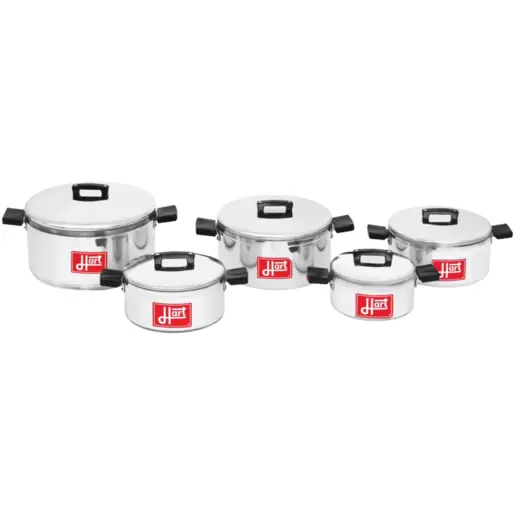 Hart J7 Aluminium Stewpan Set 10 Piece