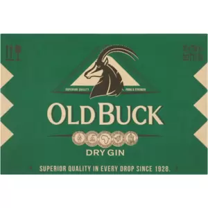 Old Buck Dry Gin offers a classic gin experience with a distinct juniper flavour. This gin is expertly distilled to emphasise the natural essence of juniper berries, providing a crisp and refreshing taste.