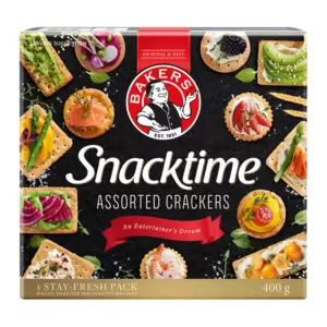 Having friends over can be daunting, don’t you think? Entertaining can be a stressful business! With Bakers Snacktime you have an assortment of the tasty biscuits that everybody knows and loves. Just add the toppings and you’re good to go. It’s entertaining made easy.