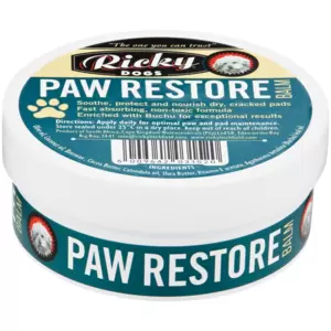 Walking and playing on rough surfaces often results in cracked and damaged paws and pads. This balm has been developed by professionals to treat your dog's painful and damaged paws by healing and soothing the affected areas.