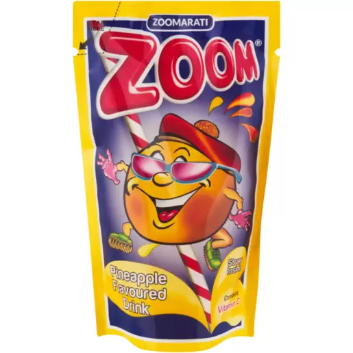 Zoomarati Zoom Pineapple Flavoured Juice 200ml | Kids & Lunchbox
