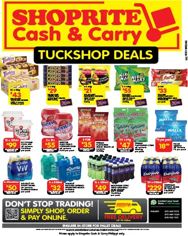 Shop Tuckshop Deals on Shoprite Cash &amp; Carry