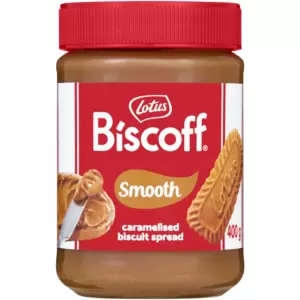Get culinary creative with the Lotus Biscoff Smooth Spread. Enjoy its creamy texture and caramelised flavour on toast, crackers, or your favourite recipes.