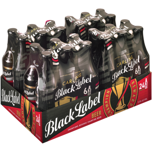 Carling Black Label Beer Bottles 24 x 330ml 