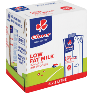 Clover Long Life Low Fat Milk provides convenience to the whole family as well as individuals who want to restrict their fat intake, only containing 60% of the fat of full cream milk.
