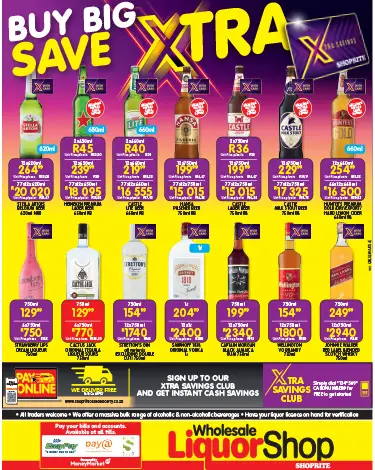 Shop Liquor Specials on Shoprite Cash &amp; Carry