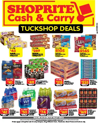 Shop Tuckshop Deals in EC Region on Cash &amp; Carry