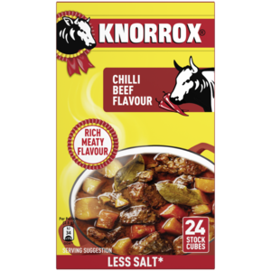 Use these high-quality chilli beef stock cubes to create more flavourful and cost-effective meals by combining them with herbs and spices. They can be used to add delicious flavour to samp and beans, and are perfect for traditional South African dishes, vegetarian meals, and  can also be enjoyed as a clear soup.