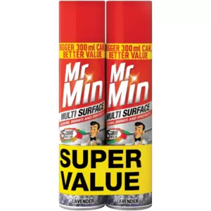 Mr. Min offers superior protection against everyday stains, cleaning and shining household surfaces fast.