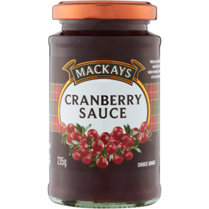Add this delicious sauce to your dinner spread to treat your guests to the classic taste and enticing texture of quality cranberry sauce. Serve with roast chicken, ham and leftover meat or add delightful colour and sweetness to a cheeseboard for a delicious treat.