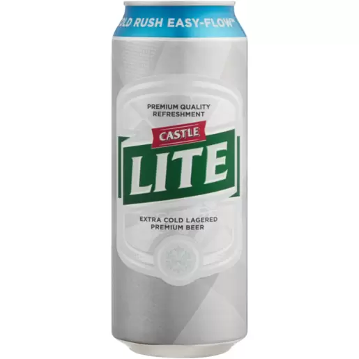 Castle Lite Beer Can 90 x 24 x 500ml