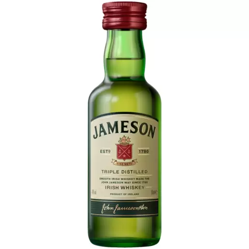 Jameson Triple Distilled Irish Whiskey Bottle 50ml