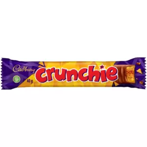 The Cadbury Crunchie Chocolate Bar features a light, crispy honeycomb centre coated in smooth Cadbury milk chocolate. Perfect for on-the-go snacking or adding to lunchboxes, this combination offers a delightful mix of textures and rich flavours.