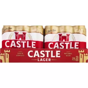 Enjoy the refreshing, bold flavour of Castle Lager Beer, South Africa's beloved beer. Known for its distinctive, balanced taste that's slightly bitter and dry. It offers a refreshing experience with each sip.