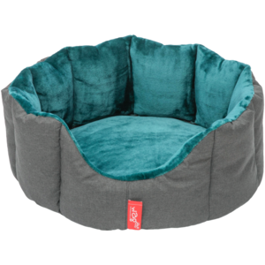 Use this tiny tulip bed in beautiful linen-look canvas fabric on the outside, super-plush coral fleece on the inside, and a double layer of filing for extra comfort and warmth. It is perfectly sized and durable, allowing dogs to sleep soundly and peacefully.