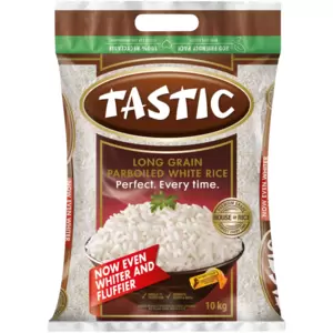 Indulge in meals best served with a fluffier and whiter rice. This long grain parboiled rice is versatile and ideal as base grain for stews, curries, and a range of dishes.