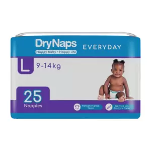 Gentle on your baby's skin, these convenient and high-quality disposable nappies provide maximum, all-day comfort. The refastenable tape makes it easy to adjust these large-sized nappies, while the moisture-lock seal keeps your baby dry to ensure your little one stays happy and comfortable.