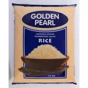Golden Pearl Medium Grain Parboiled White Rice 10kg
