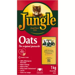 A pantry staple that delivers hearty nourishment, Jungle Oats 6 x 1kg is packed with fibre-rich wholegrain oats to support sustained energy throughout the day. This bulk pack is ideal for families or anyone who prefers fewer grocery runs and more mornings covered. 
