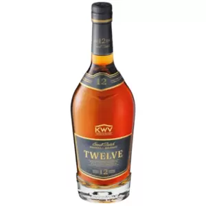 Appreciate the depth and character of KWV 12-Year-Old Small Batch Potstill Brandy which is a premium spirit aged for 12 years, featuring flavours of dried fig, white chocolate, potpourri, and smokey oak.