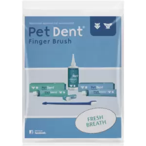 Use once or twice a day for the finest results. A pink finger brush for your cats or dogs to promote good oral health.