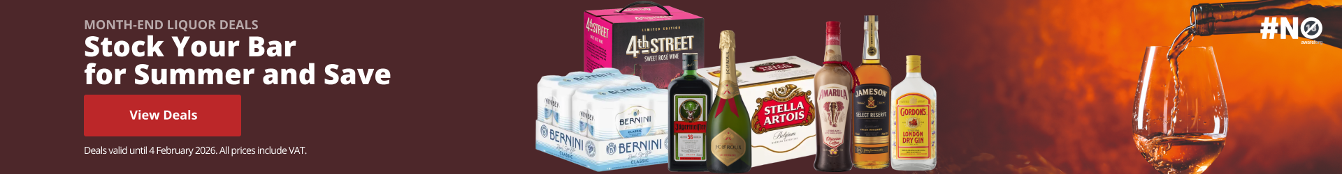 Stock Your Bar for Summer and Save with Red Star Wholesale. Deals valid until 4 February 2026. Click to shop deals now.