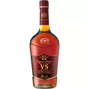 Well-balanced and uniquely smooth, this VS potstill brandy delivers a ripe apple and vanilla nose complemented by fruity and spice flavours with a lingering aftertaste. A visually appealing 100% signature release spirit, it's a fantastic choice for catching up with friends over a braai, unwinding after a long day, or dinner parties.