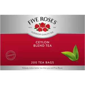 For over 100 years, Five Roses has been masterfully blended to produce the distinctively rich, smooth, luxurious taste tea-lovers have come to love and trust.