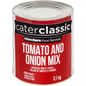 Get bulk meals like spaghetti bolognaise, soups and more sorted in a flash with this ideal tomato and onion mix in super bulk.